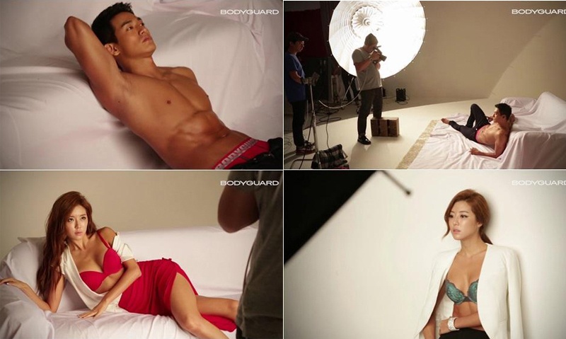 Ảnh hậu trường từ buổi chụp hình của tài tử Jung Suk Won và người đẹp Park Han Byul cho tạp chí GQ cho thấy cả hai đều sở hữu thân hình chuẩn, cân đối. Bộ ảnh của hai ngôi sao không khiến ê- kíp GQ mất nhiều thời gian để can thiệp chỉnh sửa. 