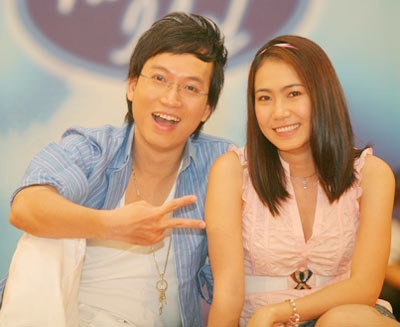 Thanh Thảo - Sỹ Luân không tạo được nhiều ấn tượng khi dẫn dắt Vietnam Idol 2008.