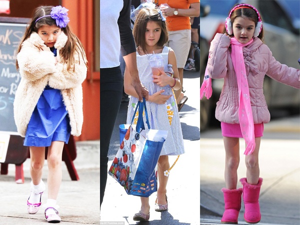 Suri – con gái của tài tử Tom Cruise và nữ diễn viên Katie Holmes được coi là biểu tượng thời trang nhí của Hollywood. Những trang phục và phụ kiện Suri diện từng gây sốt trên thị trường. Suri từng bị bắt gặp tô son và đi giày cao gót như một cô gái mới lớn. Sức hút với truyền thông giúp Suri được nhiều nhãn hàng thời trang để mắt đến. 