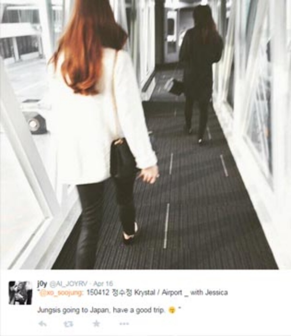 Từ ngày 30/4 đến ngày 28/6, TOP có mặt ở Nhật Bản tổ chức cho triển lãm ảnh cá nhân của mình. Krystal vào ngày 12/4 vội vàng sang Nhật với chị gái Jessica.