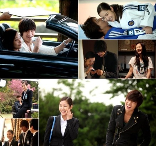 Lee Min Ho và Park Min Young: Hợp tác chung trong City Hunter, Lee Min Ho và Park Min Young bị bắt gặp hẹn hò vào tháng 8/2011. Họ thừa nhận chuyện đang tìm hiểu nghiêm túc.