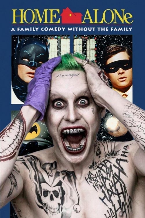 The Joker được lồng ghép trong poster phim Ở nhà một mình.