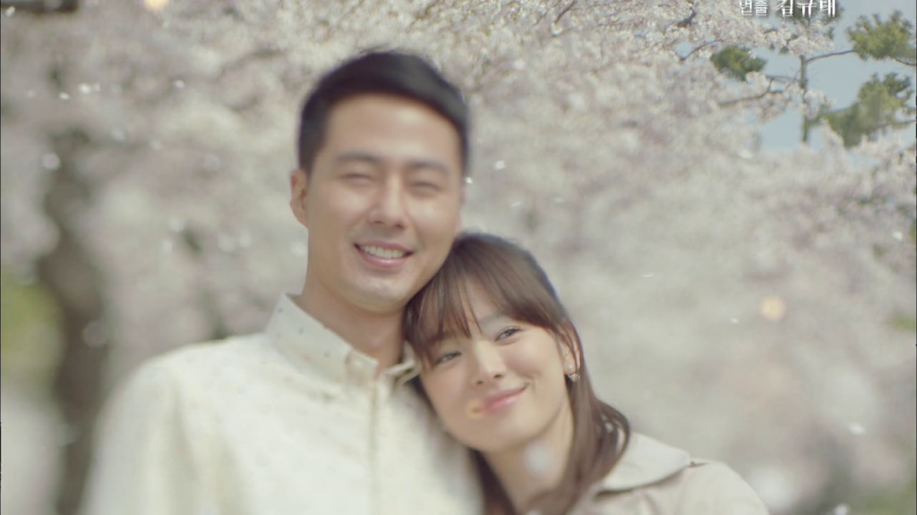 Tác phẩm That Winter, the Wind Blows của Song Hye Kyo – Jo In Sung có khá nhiều cảnh quay đẹp và lãng mạn. Một trong số đó là màn khóa môi của hai nhân vật chính dưới tán cây anh đào xum xuê.
