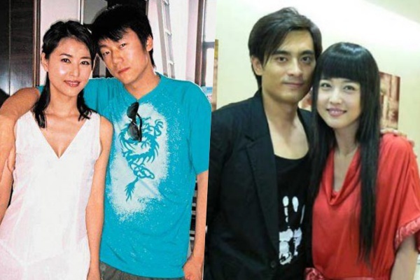 Ảnh chụp cùng bạn trai hiện tại (trái) và Trần Long.