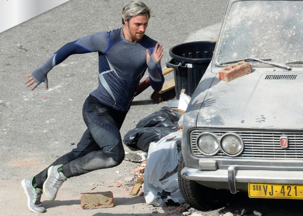 Quicksilver gay sot voi mau sneaker trong 'Avengers 2' hinh anh