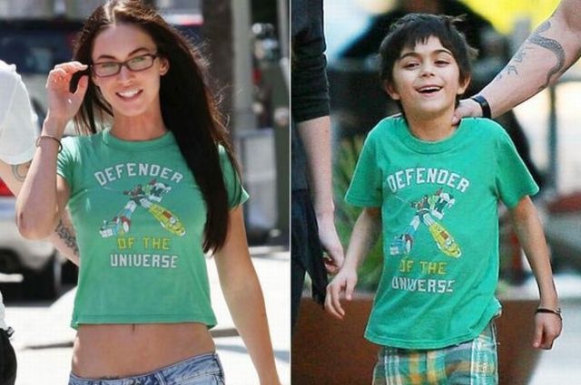 Nữ diễn viên thậm chí nhiều lần mượn áo của Kassius để mặc. Qua báo giới, Megan nhiều lần chia sẻ tình cảm thân thiết với con riêng của chồng. 