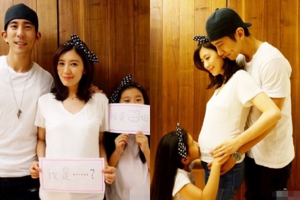 Tu Kiệt Khải và Giả Tịnh Văn hạnh phúc với niềm vui mới.