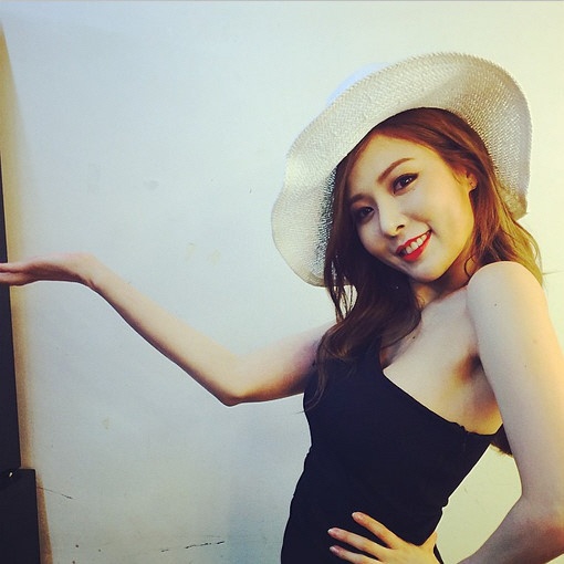 Bức ảnh trước đó của HyunA.