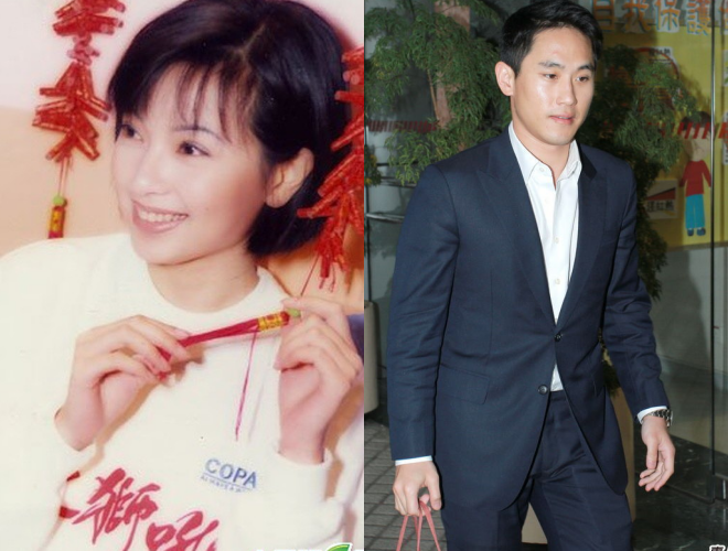 Cô từng kết hôn với một doanh nhân giàu có. Nhưng sau đó ly hôn và công khai yêu thiếu gia trẻ hơn cô 11 tuổi - Trương Gia Bân (phải) từ năm 2011. Trả lời phỏng vấn, cô thừa nhận mối tình thứ hai đã tan vỡ. Cô Phó Minh Hiến đang chờ đợi tình nhân mới trong cuộc sống.