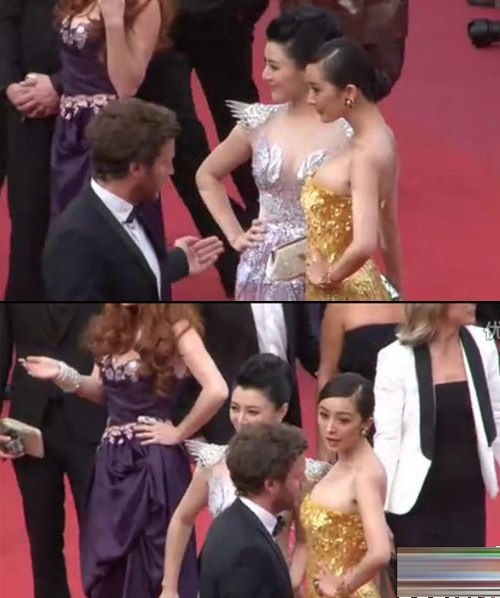 Cô không nắm được quy định về thời gian trên thảm đỏ, liên tục bị nhân viên an ninh nhắc nhở rời khỏi thảm đỏ. Đáp lại, nữ diễn viên thể hiện sự khó chịu ra mặt.