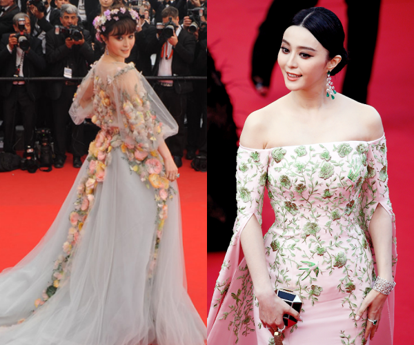 Nghệ sĩ biến hóa nhất: Phạm Băng Băng. Chỉ có mặt tại Cannes trong vài sự kiện nhưng mỗi lần xuất hiện, Phạm lại mang đến hình ảnh hoàn toàn mới lạ.