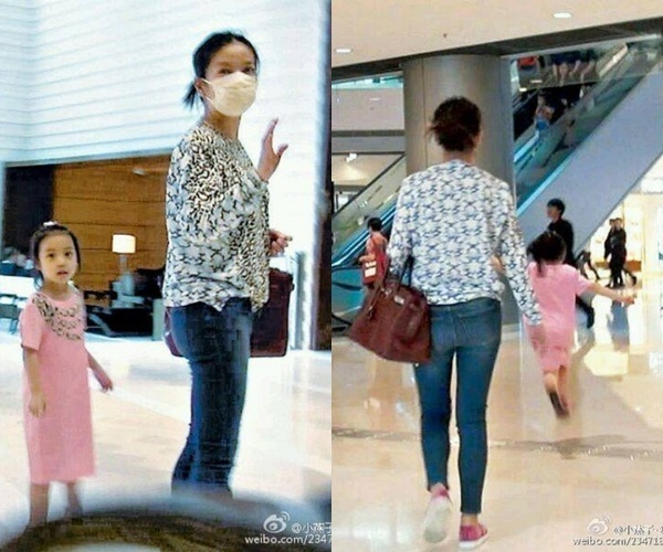 Triệu Vy xuất hiện vui vẻ bên cô con gái Huỳnh Tân mới đây. Con gái cô càng lớn càng đáng yêu.