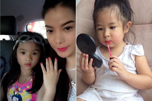 Khoanh khac lam dieu cua cong chua nha sao Viet hinh anh