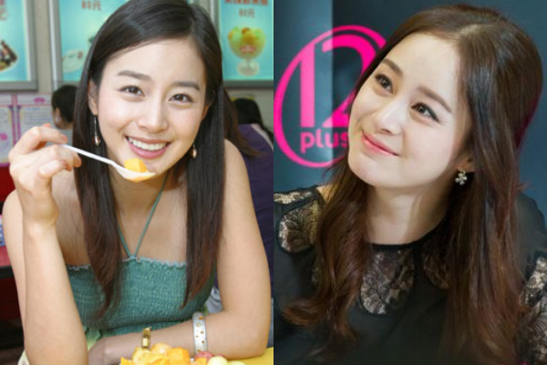 Kim Tae Hee: Cô được đánh giá là Đệ nhất giai nhân showbiz châu Á. Ở tuổi 35 cô tươi trẻ với làn da căng mịn. So sánh hình ảnh hiện nay (phải) và ảnh cách đây hơn 10 năm, vẻ ngoài của cô gần như không thay đổi. Vì lẽ đó, không mấy ai ngạc nhiên khi cô khiến “phi công trẻ” Bi Rain say đắm.