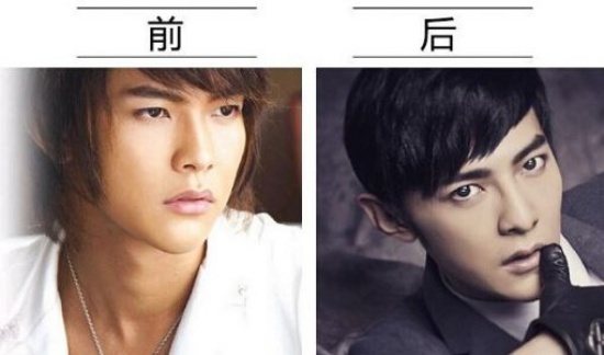 Uông Đông Thanh thoát khỏi hình ảnh bạch mã hoàng tử xưa kia, trở nên lạnh lùng cuốn hút. Anh từng vấp nghi án thẩm mỹ gọt mặt. Cũng giống Trịnh Nguyên Sướng, Uông Đông Thành hiện nay 