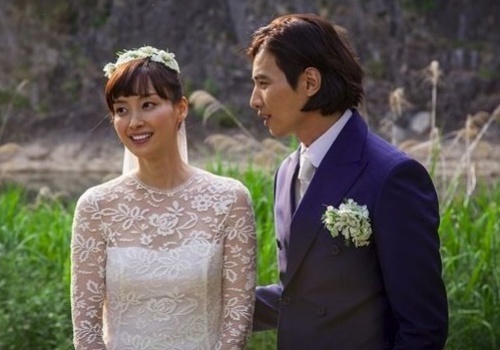 Anh dam cuoi hiem hoi cua Won Bin va Lee Na Young hinh anh