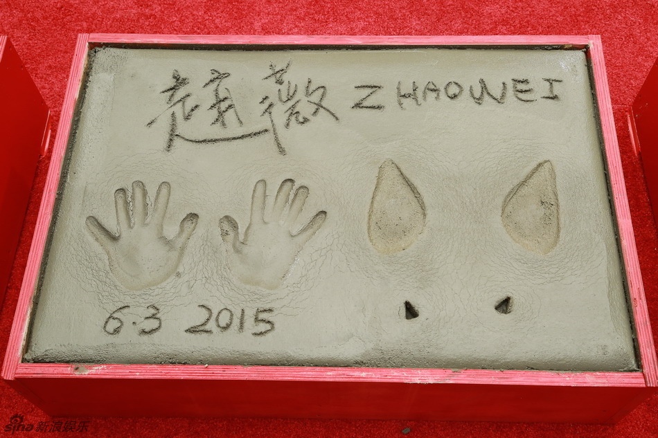 Dấu tay và chữ ký của Triệu Vy được lưu lại.