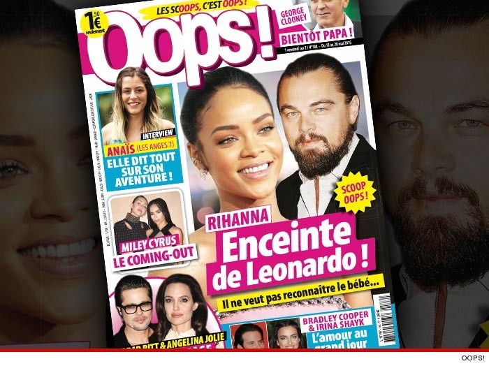 Tạp chí Pháp đưa tin Rihanna mang thai đứa con của Leonardo.