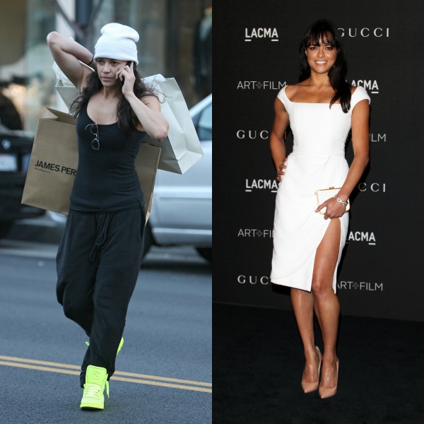 Mỹ nhân lưỡng tính Michelle Rodriguez không thuộc tuýp người nữ tính. Cô thể hiện điều này rất rõ qua cử chỉ, trang phục và cả trong những bộ phim. 