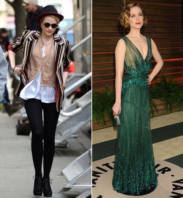 Sang tới thời trang thảm đỏ, nữ diễn viên 28 tuổi trở nên cổ điển, thanh lịch với những bộ váy mang đậm dấu ấn của thập niên xưa.