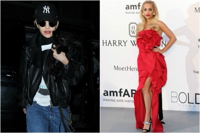 Nữ ca sĩ Rita Ora là tín đồ của quần jeans, áo jacket.. những trang phục vốn giấu đường cong nhưng tiện lợi. 