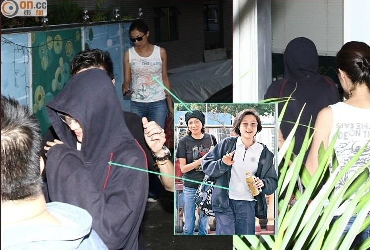 Ngô Trác Lâm mặc áo rộng trùm kín tay băng bó vào tối 9/6. Cô bé từ chối phỏng vấn.