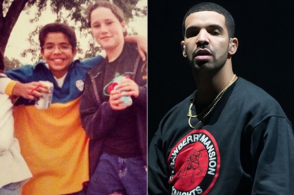 Thời còn đi học, nam ca sĩ Drake trông khá thân thiện, hiền lành. Cặp kính mắt giúp cậu bé Drake “mọt sách” hơn, trái ngược với hình ảnh nam tính, gai góc hiện tại. 