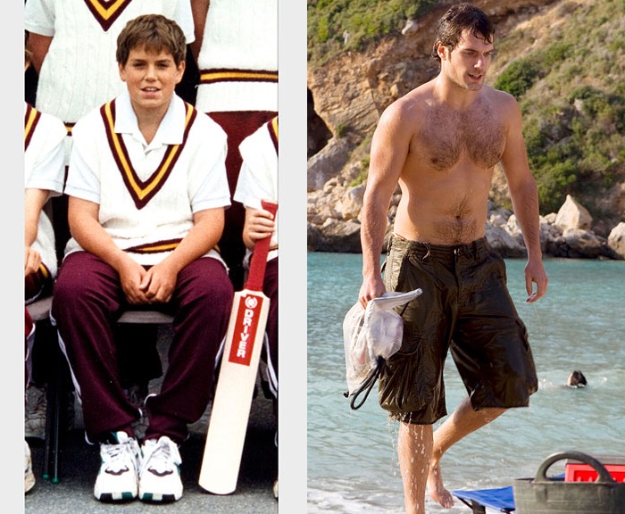Thân hình mũm mĩm hồi nhỏ khiến “Siêu nhân” Henry Cavill bị gọi là “Cavill béo”. Khi học nội trú, Henry trở thành mục tiêu bắt nạt, anh phải gọi điện cho mẹ tới 4 lần mỗi ngày. Năm 17 tuổi, Henry quyết định theo đuổi mơ ước diễn xuất và bắt đầu thay đổi thói quen tập luyện, dinh dưỡng. 