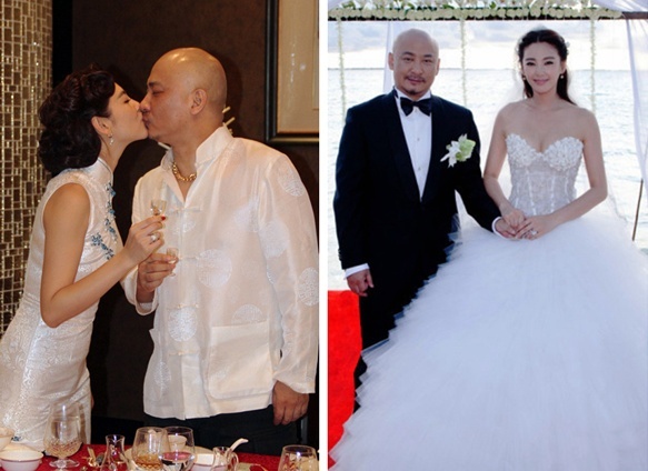 Vương Toàn An bên vợ ngày hạnh phúc.