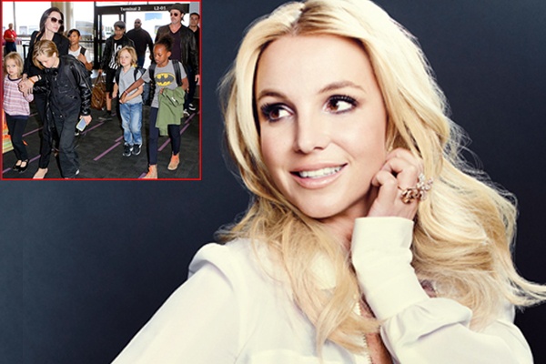 Britney Spears muon trong con cho Brad Pitt hinh anh