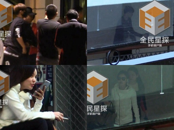 La Chí Tường xuất hiện ở sân bay và gõ cửa phòng Châu Dương Thanh lúc nửa đêm (trên). Ảnh dưới là hình ảnh Châu Dương Thanh tại sân bay và khi trả phòng.