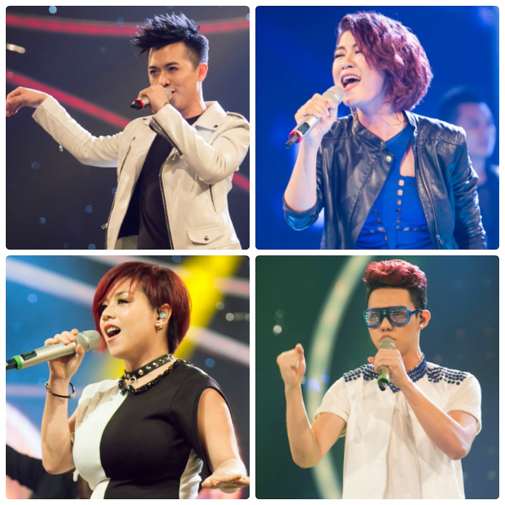 4 thí sinh: Minh Quân, Hà Nhi, Vân Quỳnh và Nguyễn Duy.