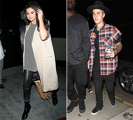 Cùng tới buổi tiệc chung nhưng Justin và Selena cố tránh mặt nhau.
