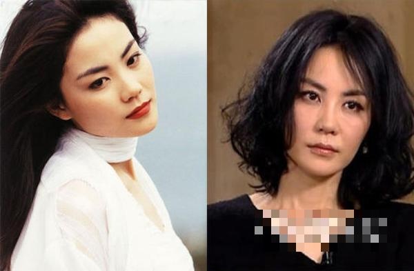 Nhiều người nói Vương Phi khẳng khiu và không đẹp ở tuổi U50. Nhưng thực tế thời thiếu nữ (ảnh trái) cô đã là giai nhân.