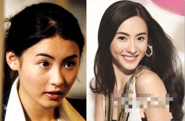 Nét đẹp như trăng rằm của Trương Bá Chi thời 17,18 tuổi (ảnh trái) và hiện tại.