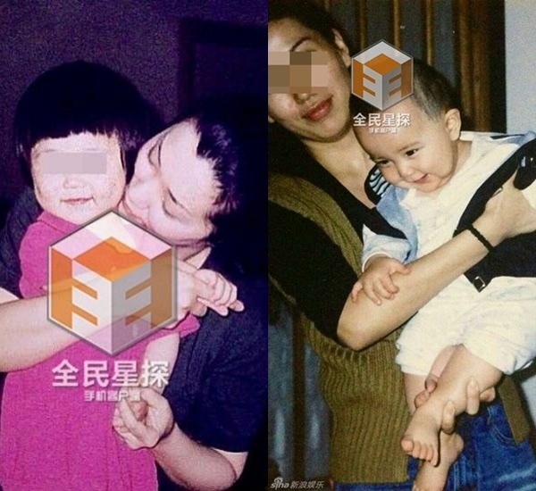 Hai phụ nữ họ Hầu (ảnh trái) và họ Tư cùng con.