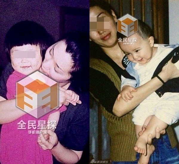 Bà Hầu và cô Tư cùng hai người con.