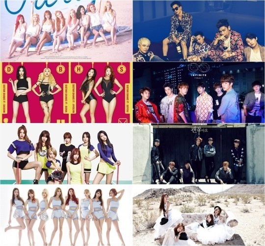 Các nhóm Kpop đồng loạt trở lại trong thời gian gần đây.