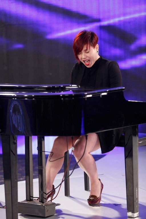 Vân Quỳnh tại vòng Thử giọng của Thần tượng âm nhạc Việt Nam mùa 6.