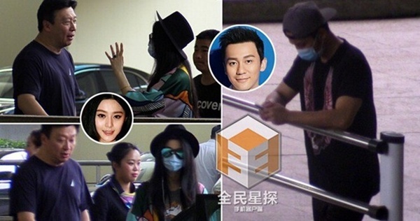 Hình ảnh Phạm Băng Băng và quản lý Mục Hiểu Quang tranh luận tại sân bay trước đó.