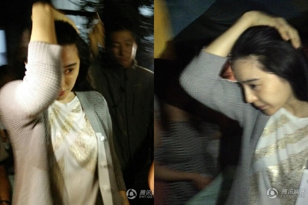 Phạm Băng Băng mệt mỏi trước ống kính.