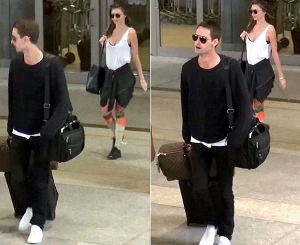 Trước đó, bà mẹ một con bị bắt gặp xuất hiện “người trước, kẻ sau” với Evan tại sân bay Los Angeles hồi cuối tuần.