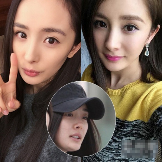 Không có sự can thiệp hình ảnh và trang điểm, Dương Mịch thiếu đi nét tươi trẻ của một giai nhân. Đặc biệt, chiếc mũi của cô còn bị chê không đẹp.