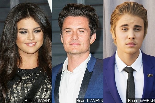 Selena Gomez hen ho cung luc Justin Bieber va Orlando Bloom hinh anh
