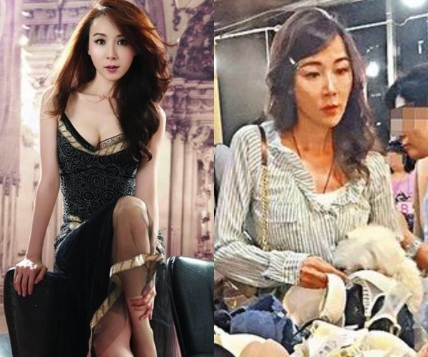 Tiêu Tường 47 tuổi trước (ảnh trái) và sau khi can thiệp photoshop. Sự khác biệt quá lớn.