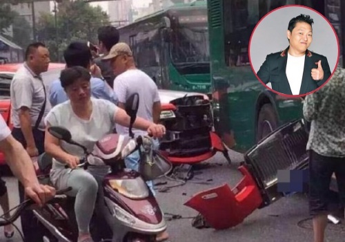 Hien truong vu Psy lai xe sieu sang dam xe bus o Trung Quoc hinh anh