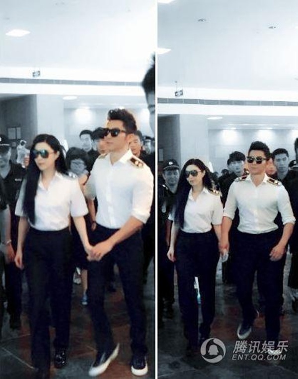 Lý Thần và Phạm Băng Băng bên nhau trong nhiều sự kiện sau khi công khai tình cảm.