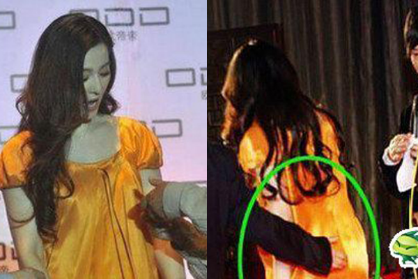 Phạm Băng Băng từng luống cuống khi bị một vị quan khách đụng chạm vòng ba.