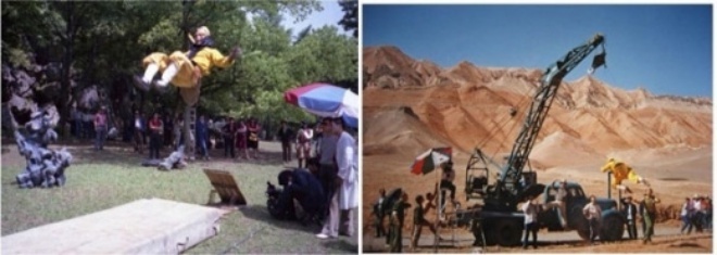 Kỹ thuật làm phim thô sơ nên Tây du ký có rất nhiều sạn.