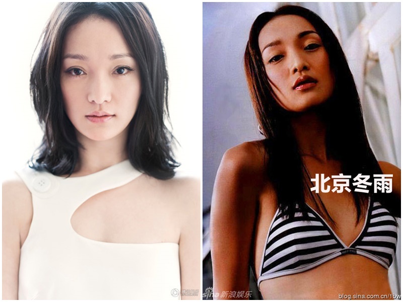 Châu Tấn: Khi còn là cô sinh viên 19 tuổi, Châu Tấn vào vai tiểu thư nhà giàu Diệu Trích Châu trong phim Lầu son ký (1993). Trong phim, Châu Tấn có rất nhiều phân đoạn táo bạo trên giường cùng bạn diễn. Đến nay, cô cũng là một trong số ít diễn viên Hoa ngữ can đảm thể hiện cảnh nóng mà không nhờ đến diễn viên đóng thế.